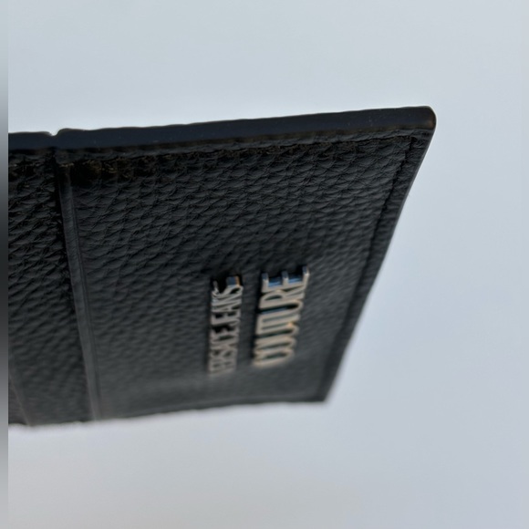 Versace Jeans Couture Logo Black Leather Card Holder - Picture 4 of 7